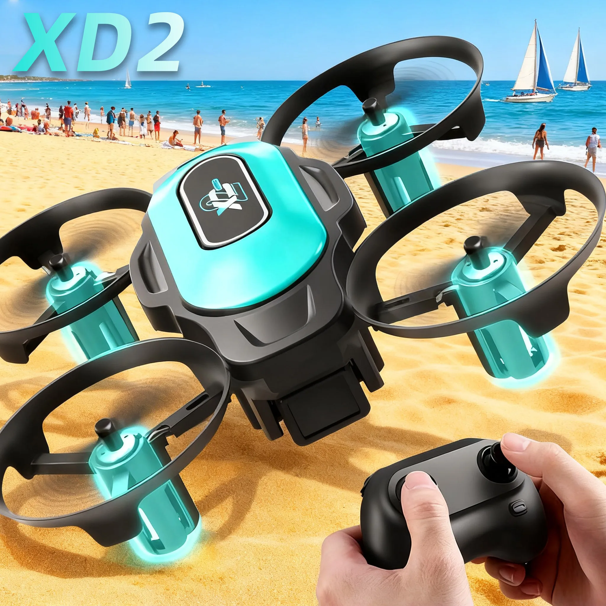 Drone Cinematic - XD2 Mini Drone, 360° Stunt Flips,