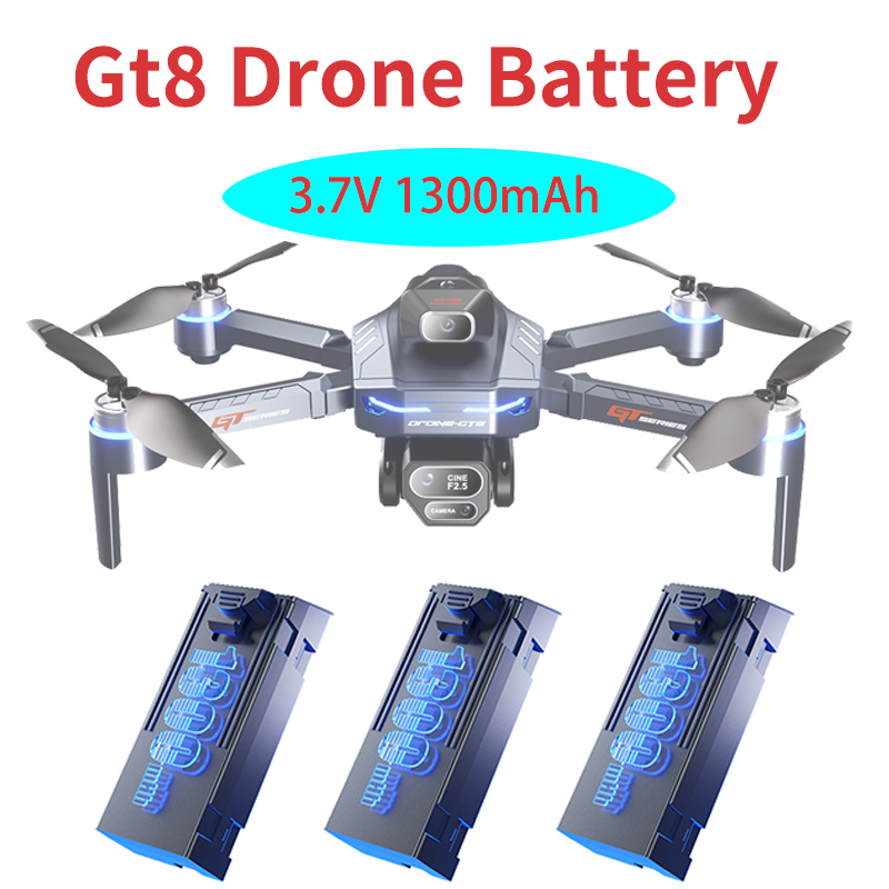 Original 3.7V 1300mAh GT8 Dron - Drone Surveying ulasan dan harga