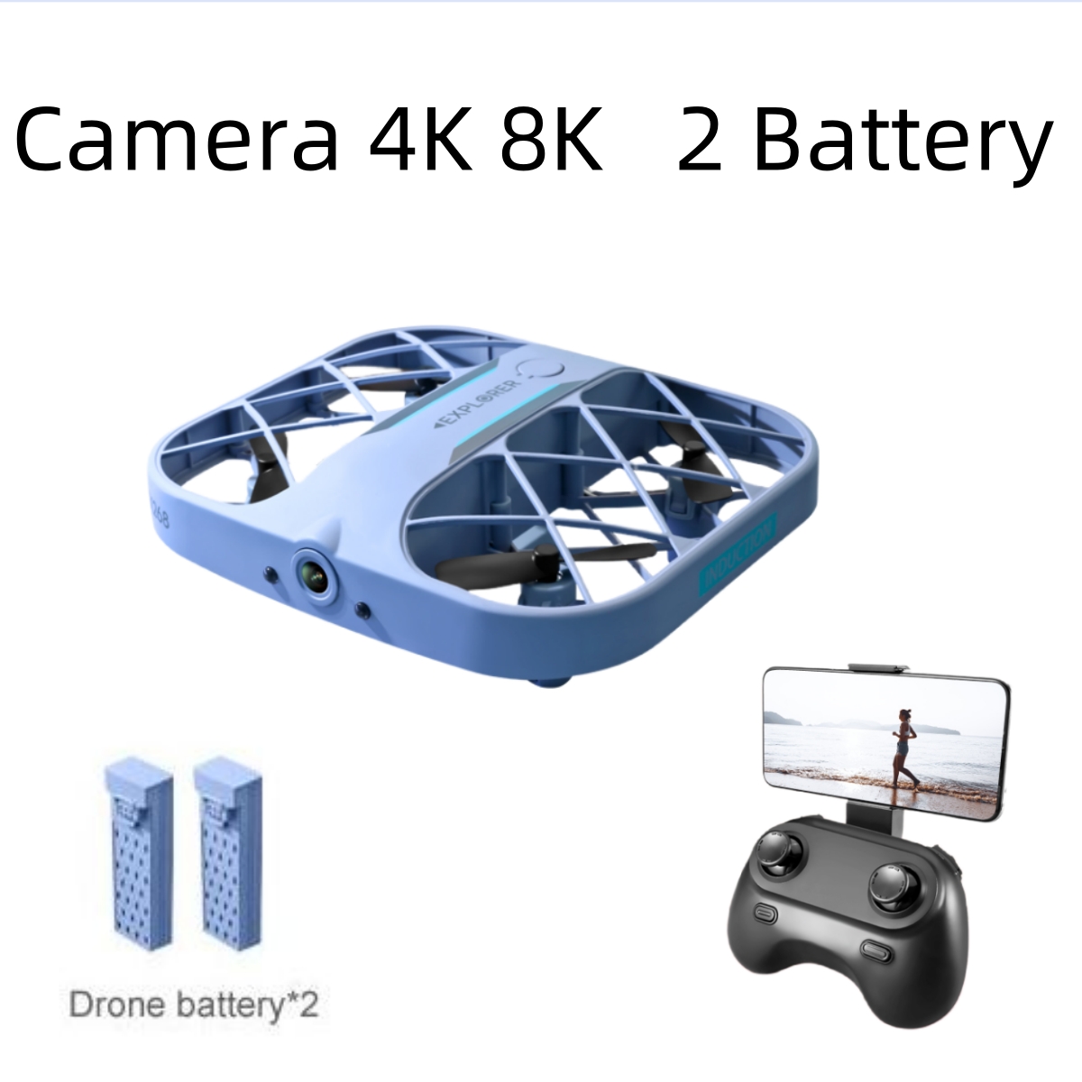 JJRC H107 FPV RC Drone with 2  - Drone Cinematic ulasan dan harga