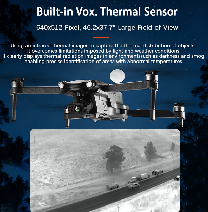 New Arrival 640x512 FPV Drone  - Drone Thermal Imaging ulasan dan harga